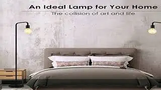 BoostAreaFloor Lamp, Industrial Floor Lamp, 63 Inch Standing Lamp, E26 Socket, On/Off Footswitch, W