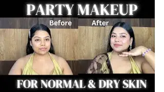 Party Makeup For Dry Skin | Self Makeup | Makeup Tutorial By Glow By Mansi 💖