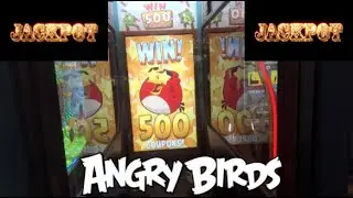 ANGRY BIRDS ARCADE TICKET GAME JACKPOT WIN!