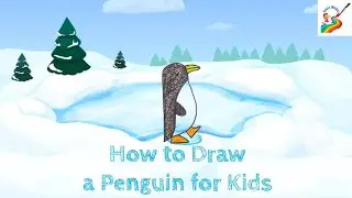Penguin Drawing for Kids.