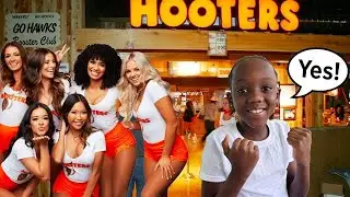 Удивляем нашего сына Сиа походом в HOOTERS