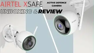 Airtel Xsafe Active Defence Pro WiFi Smart Outdoor Camera Unboxing & Review | Setup |Camera for Home