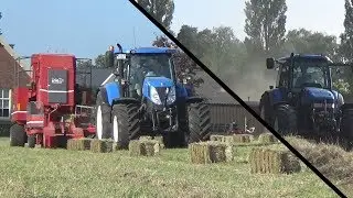 Pressing bales with Lely and BaleBaron and New Holland