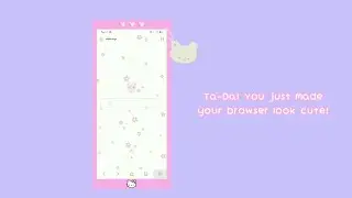 How to make your browser look cute 🍓✨ (cute aesthetic browser tutorial)