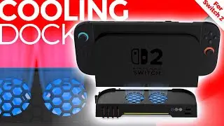 DOBE TNS-31111 Switch 2 Cooling Dock: RGB, USB Charging & 8 Game Storage!
