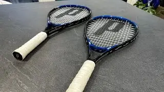 Stringing the Prince Extender Graphite Tennis Racket - Hard Weave City!
