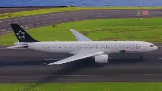 TAP AIR PORTUGAL AIRBUS A330NEO STAR ALLIANCE LIVERY TAKEOFF at MADEIRA AIRPORT (FNC || LPMA)