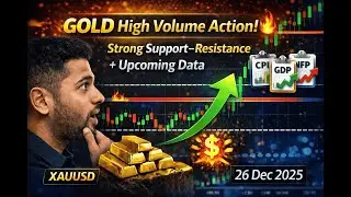 &ldquo;GOLD High Volume Action! 🔥 Strong Support&ndash;Resistance + Upcoming Data &ndash; 26 Dec 2025&rdquo;