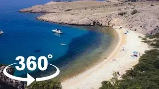 Zala Beach &mdash; Part 2 &mdash; Krk | 360&ordm; VR | Pointers Travel
