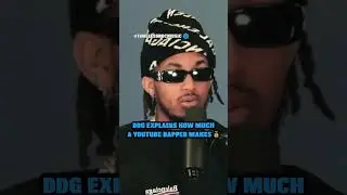 DDG Explains How Much A YouTube Rapper Makes 💰 #musicbusiness #ddg #youtuberapper #rapper #money
