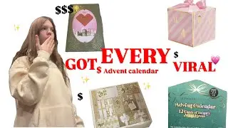 Buying EVERY viral advent calendar 🎄✨💗