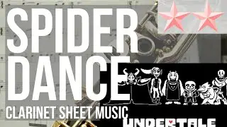SUPER EASY Clarinet Sheet Music: How to play Spider Dance (Undertale) by Toby Fox
