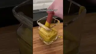Hotdog cup with mustard #shorts