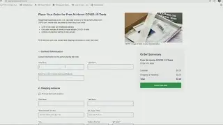 How you can order 4 free COVID tests from the government