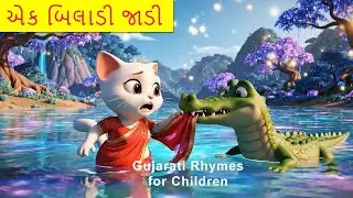 Ek Biladi Jadi Gujarati Poem | Cat Song for Kids | Gujarati Rhymes | @yashpatwardhan #cuteowledu