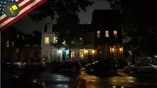 You Are Walking Through Fort Greene & Clinton Hill at Night: Rainy 4K Virtual Tour