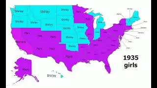 Most Popular Girl Name in Each U.S. State (1910&ndash;2015) | Animated Map