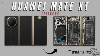 Huawei Mate XT Ultimate TEARDOWN :- See What's Inside This TriFold Phone 📱#huawei #tech