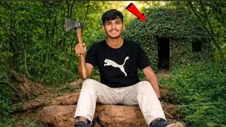 We Built a Secret 😲😱 Room in Deep Jungle | Overnight Survival Challenge ⛰️
