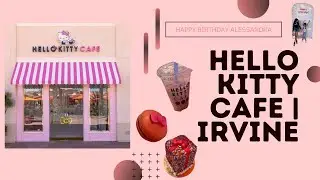Hello kitty cafe Irvine 💕 | Cafe in Irvine Spectrum Center 🛍️| VL Sisters 👯&zwj;♀️