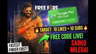 DAY 3: Redeem Code Giveaway Jari Hai! Jaldi Aao Live 😱 #freefirelive