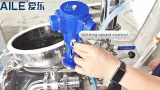 200L pneumatic mobile mixing tank