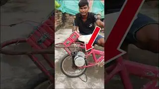making homemade electric cycle ⚡⚡#motor #dc #cycle #RKG 😱