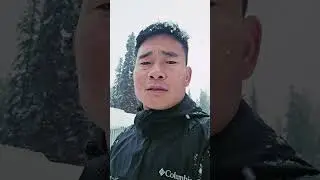 New vlog havey snow fall time#mountain lover pun boy