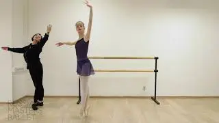 Elena Kukseva, Eifman Academy teacher and Sofya Khoreva Vaganova Academy student.