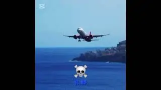 &ldquo;landing at Madeira airport is easy😒&rdquo; #fyp #aviation #skull #edit