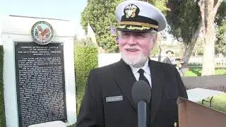 Jewish USAF Chaplain (ret) Dov Cohen awarded flag on Veterans Day at L.A. National Cemetery