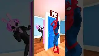 Sprunki Girl jokes with Spider-Man #spiderman #hulkman #funny #sprunki
