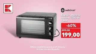 Oferta Kaufland din 29 ianuarie: cuptor electric și tigaie din aluminiu