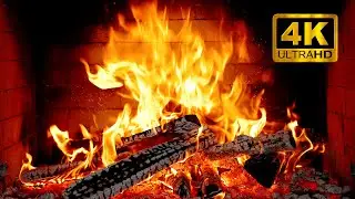 🔥 Волшебный камин 4K &mdash; потрескивающий огонь для сна, отдыха и уютной атмосферы ✨❄️