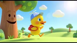 Ducky Dee the Speedy Duck | Fun Animal Adventure Rhyme for Kids | Nursery Rhymes for Children