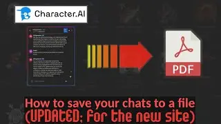 How to save your Character.AI chats as a PDF file (Updated for the new site)