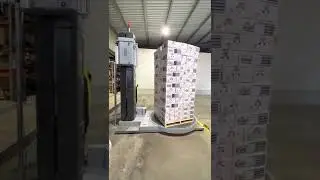 PROPAK INDUSTRIES FULLY AUTO MAS500 PALLET WRAPPER IN ACTION WITH THE LATEST ROPING PROGRAMS