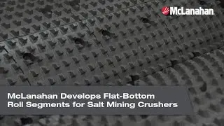 McLanahan Develops Flat-Bottom Roll Segments for Salt Mining Crushers