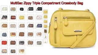 MultiSac Zippy Triple Compartment Crossbody Bag Amazon