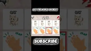 Say the world on beat challange easy #saythewordonbeat #saytheword #quiz #shorts #partygames