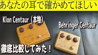 【運命の比較！】本物のKlon CentaurとBehringer Centaurを比較してみた！！  ～エフェクター レビュー編～