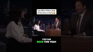 Lily Allen is scared bc Josh O Connor is the host😳😂#joshoconnor #lilyallen #jimmyfallon #fyp