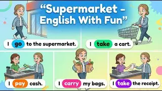 Speak English Every Day 🗣️🇺🇸 | 25 Sentences About Supermarket 💪