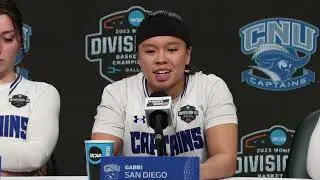 2023 NCAA Division III Women's Basketball National Championship Press Conference - CNU