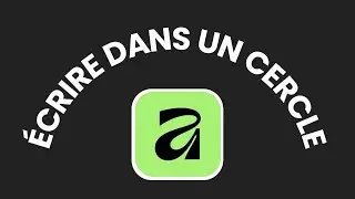 Comment écrire dans un cercle sur Affinity