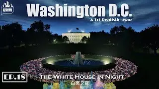 Cities Skylines: Washington D.C. - EP18. The White House in Night