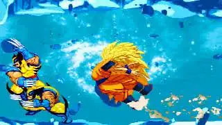 Super Saiyan 3 Goku vs Wolverine HD