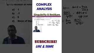 11 short trick of residue at simple pole f(z)=g(z)/h(z) | residue of function f(z)=tanz at  &pi;/2  is