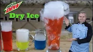 Приготовление десертов с сухим льдом | Сухой лед Mountain Dew
