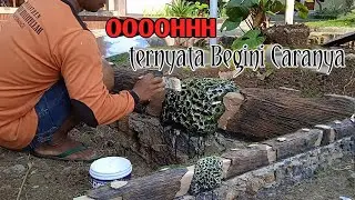 Cara mengecat relief motif kayu